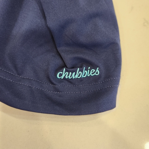 Chubbies Polo Shirt Men’s Large Blue Performance Wear Rooster Casual Golf - Picture 5 of 13